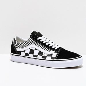 checkered old skool vans